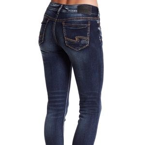 Silver Jeans Suki Mid Ankle Skinny Jeans w25/L26